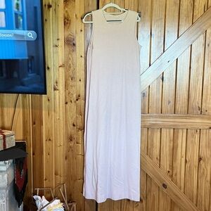 Sleeveless Pink Maxi Dress